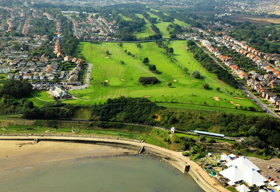 Scarborough Sealife centre and North Cliff Golf Club Large Version