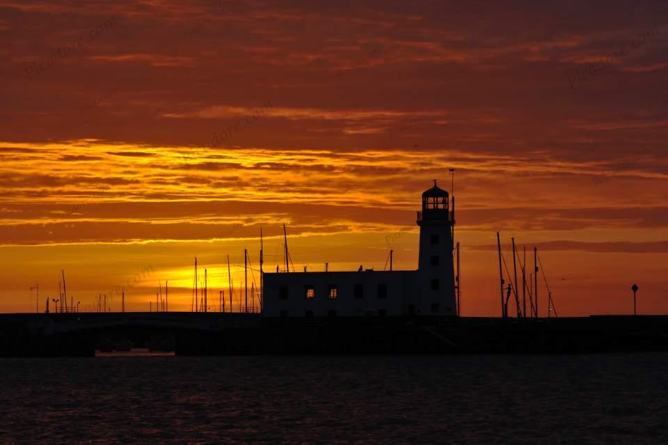 Harbour lighthouse sunrise Large Version
