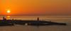 Scarborough harbour sunrise