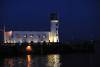 Scarborough lighthouse at night
