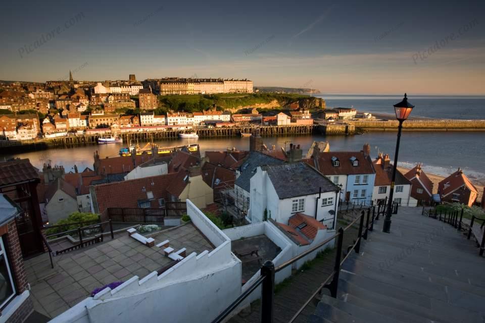 Morning Dawn, Whitby (02293e-y) Large Version