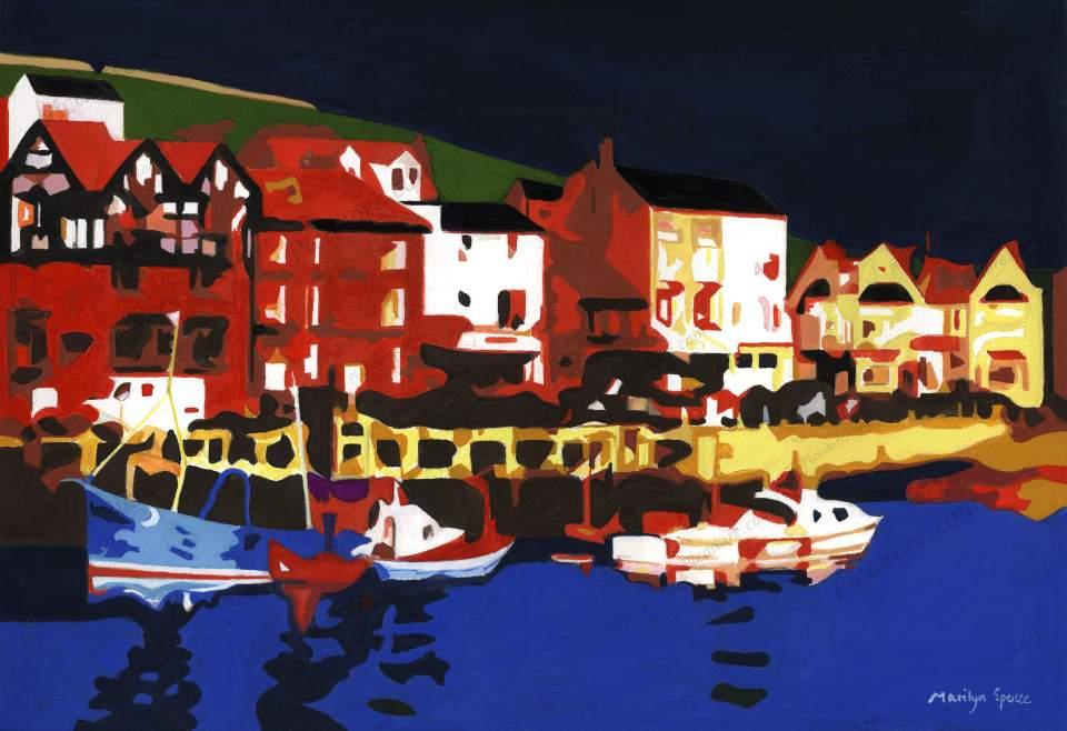 Harbour - Scarborough (landscape) abstract  Large Version