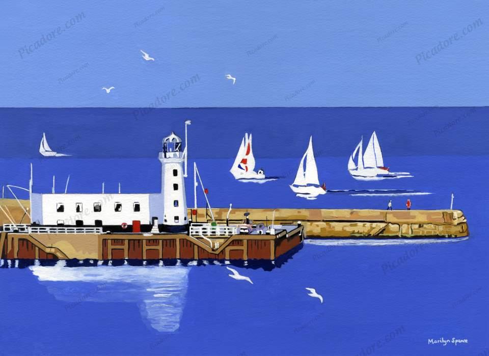 Yacht Race - Scarborough  Large Version
