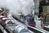 Steam Engine in Winter at Goathland (D11506Y)